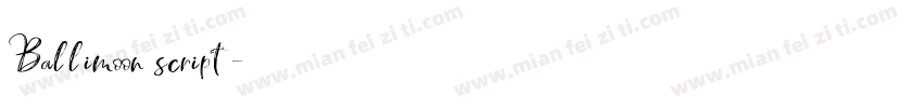 Ballimoon script字体转换